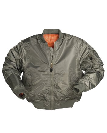 Куртка лётная в стиле MA1 (оливковый) Mil-tec