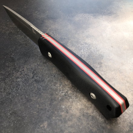 Нож OWL Knife BARN N690 G10 черный (выпуклая линза, kydex)