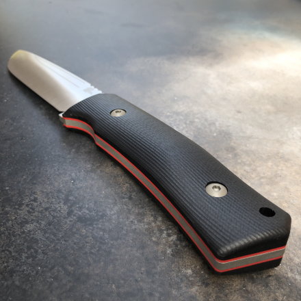Нож OWL Knife BARN N690 G10 черный (выпуклая линза, kydex)