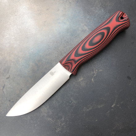 Нож OWL Knife HOOT M390 G10 черно-красный (выпуклая линза, kydex)