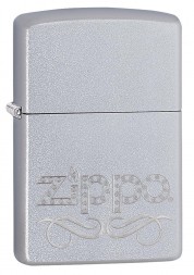 Зажигалка ZIPPO 24335 Scroll Satin Chrome - Zippo
