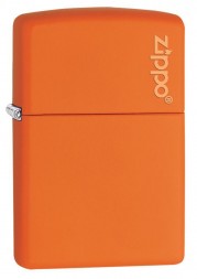 Зажигалка ZIPPO 231ZL Zippo Logo Orange Matte