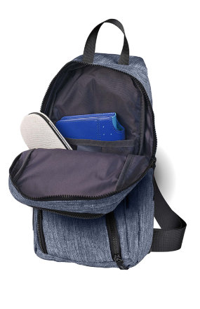 Рюкзак однолямочный WENGER, синий, 19х12х33 см, 8 л (605031)