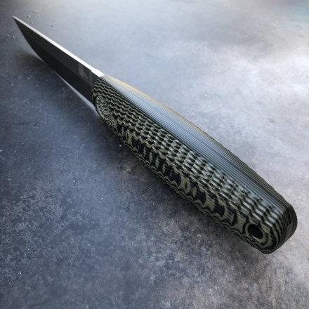 Нож OWL Knife NORTH-S N690 G10 черно-оливковый (выпуклая линза, kydex)