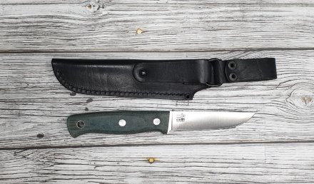 Нож Южный Крест Рыбацкий S N690 микарта хаки