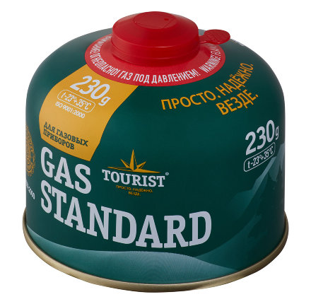 Газовый баллон Tourist GAS STANDARD TBR-230 (резьбовой, 230 гр)