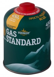 Газовый баллон Tourist GAS STANDARD TBR-450 (резьбовой, 450 гр)