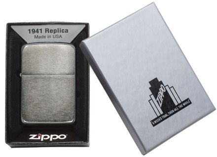 Зажигалка ZIPPO 24096 1941 Replica Black Ice