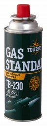 Газовый баллон Tourist GAS STANDARD TB-230 (шток, 220 гр.)