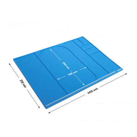 Коврик TSPROF для сборки, разборки, заточки ножей (синий)