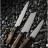 Нож SunCraft SENZO BLACK BD-09 Bunka (200мм) VG-10 Damascus steel