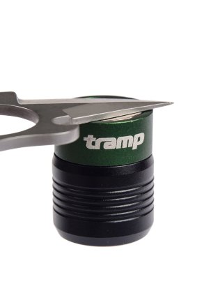 Tramp фонарь-брелок магнитный (алюминий) (черный) TRA-184
