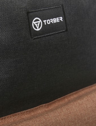 Рюкзак TORBER GRAFFI (T8965-BLK-BRW)