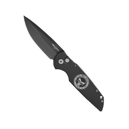 Нож складной Pro-Tech TR-3 Punisher Black DLC
