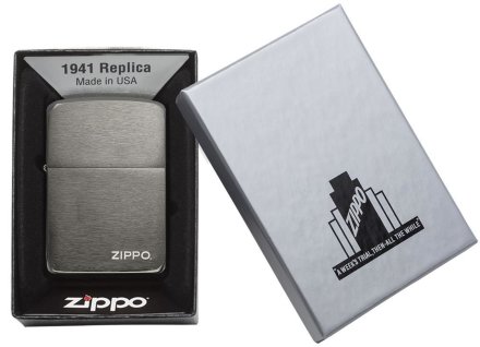 Зажигалка ZIPPO 24485 Black Ice 1941 Replica™ Zippo logo