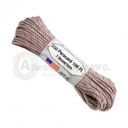 4mm x 100ft 550 Paracord - The Ohio state (30,48 метров)