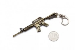 Брелок Microgun XS Винтовка M4A1 Золотой