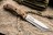 Нож Kizlyar Supreme SAFARI AUS-8 SW WH LS (StoneWash, Walnut Handle, Leather Sheath)