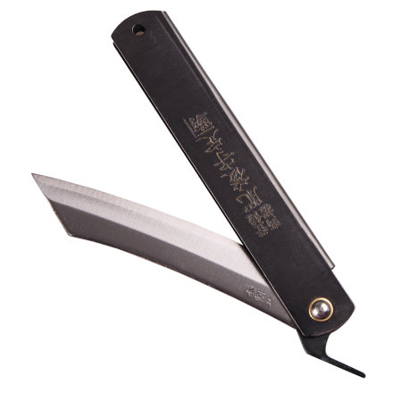 Нож складной Higonokami Nagao Kanekoma 100 мм San Mai черная рукоять