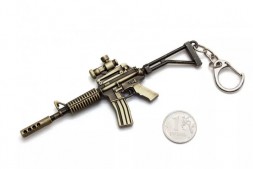 Брелок Microgun XS Винтовка M4A1 с оптическим прицелом Золотой
