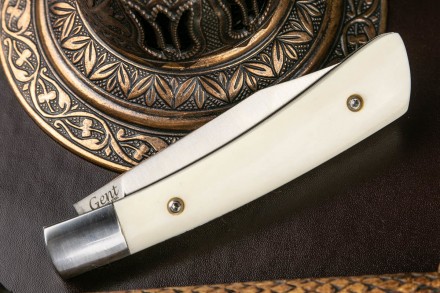 Нож складной Kizlyar Supreme Gent 440C S (Сатин, Кость)