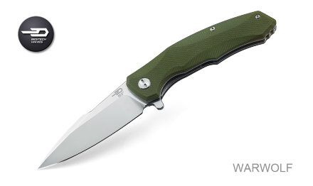 Нож складной Bestech knives BG04B WARWOLF Green G10