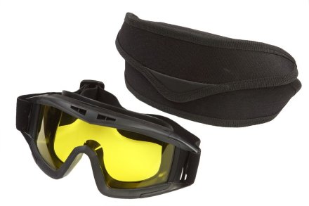 Тактические очки Гром черные (желтая линза)
