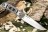 Нож Kizlyar Supreme Echo AUS-8 (StoneWash, G10 Black-White Handle, Kydex Sheath)