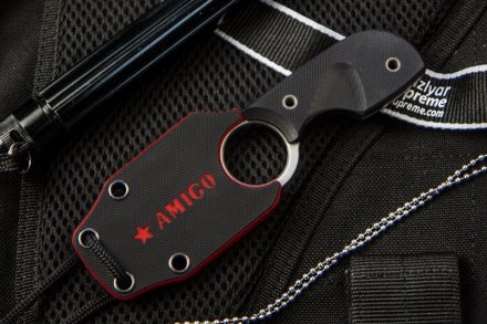 Нож Kizlyar Supreme AMIGO X AUS-8 S G10-BH (Satin, G10 Black Handle)