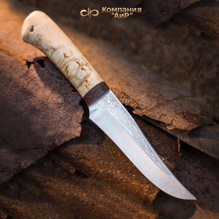 Нож АиР Восток 95х18 карельская береза