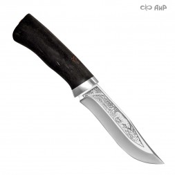 Нож АиР Клычок-3 95х18 стаб. карельская береза, алюминий