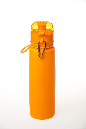 Бутылка силиконовая Tramp 0,7 л (оранжевый, 700мл)