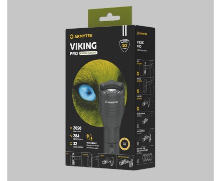 Фонарь Armytek Viking Pro Magnet USB Белый