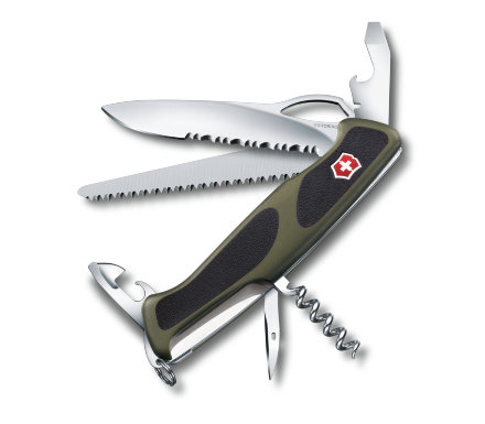 Нож Victorinox RangerGrip 179 green/black 0.9563.MWC4 (130 мм)