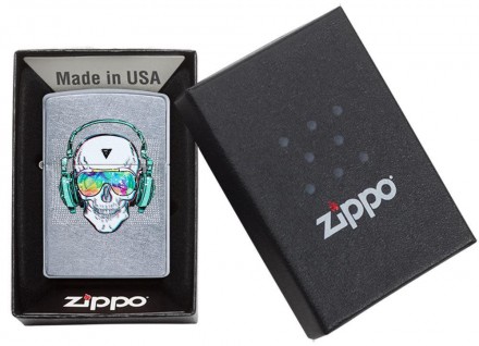 Зажигалка ZIPPO 29855 Skull Headphone Design