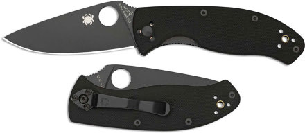 Нож складной Spyderco C122GBBKP Tenacious Black Blade