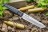 Нож Kizlyar Supreme Aggressor Lite 420HC (StoneWash, Black Kraton Handle, Leather Sheath)