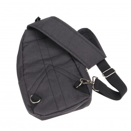 Рюкзак TORBER с одним плечевым ремнем, чёрный/бордовый, полиэстер 300D (ткань катионик), 33 х 17 х 6 см (T062-BRD)